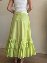 Load image into Gallery viewer, Molly Goddard - Ruffle Hem Midi Skirt - Lime -14

