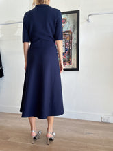 Load image into Gallery viewer, Gabriela Hearst - Cashmere Blend Shirt Dress - Navy - XL
