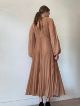 Load image into Gallery viewer, Zimmermann - Sunray Chiffon Pleated Midi Dress - Biscuit - 2 - NWT - RRP$695
