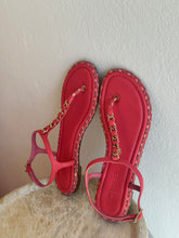Load image into Gallery viewer, Chanel - Interlock CC Sandals - 39C - Pink
