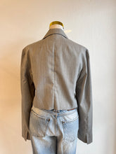 Load image into Gallery viewer, Bassike - Cropped Raw EdgemBlazer - Grey - 2 - RRP$850
