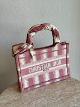 Load image into Gallery viewer, Dioriviera Mini Dior Book Tote w Twilly - RRP$4,240 As new
