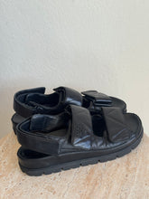 Load image into Gallery viewer, Prada - Padded Nappa Leather Sandal - Black - 38.5 - RRP$1800
