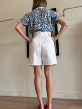 Load image into Gallery viewer, Scanlan Theodore - High Waisted Denim Shorts - White - 8
