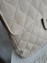 Load image into Gallery viewer, Chanel - Quilted Canvas Jumbo Classic Single Flap Bag - Beige - L
