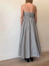 Load image into Gallery viewer, Watson x Watson - ShoeString Maxi Dress w Ruched Bustier- Stripe - 12
