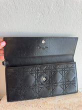 Load image into Gallery viewer, Christian Dior - Cannage  Studded Leather Long Wallet/Clutch Bag - Black - S
