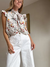 Load image into Gallery viewer, Zimmermann - Sleeveless Blouse e ruffles - Floral - 2
