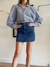 Load image into Gallery viewer, Re/Done - Denim High Rise Mini Skirt - Dark Denim - 24
