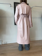 Load image into Gallery viewer, Aje - Ryka Trench Coat Leather - Blush - 8 - NWT RRP$695
