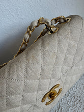 Load image into Gallery viewer, Chanel - Quilted Canvas Jumbo Classic Single Flap Bag - Beige - L
