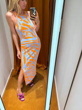 Load image into Gallery viewer, Sass &amp; Bide - Mystro Knit Midi dress - Blue orange - M - bnwt - rrp$350
