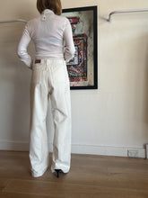 Load image into Gallery viewer, Aje - Knitwear -  Mosaic Crochet Ribbed Knit Ivory - S
