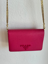 Load image into Gallery viewer, Prada - Mini Saffino Leather Bag on Chain - Pink - S
