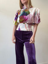 Load image into Gallery viewer, Alex Perry - Zander Velvet Flared Pants - Plum - 10 - bnwt -
