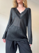 Load image into Gallery viewer, Missoni - LS Metallic Knit Sweater - Black - M
