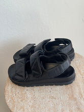 Load image into Gallery viewer, Prada - Padded Nappa Leather Sandal - Black - 38.5 - RRP$1800

