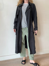 Load image into Gallery viewer, All Saints - Light Trench Coat - Black - Small - RRP$745
