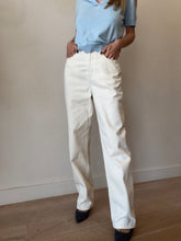 Load image into Gallery viewer, Assembly Label - Wide Leg Jeans - Ivory - 28
