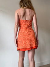 Load image into Gallery viewer, Bec &amp; Bridge - Silk  Shoestring Strap Layered Mini Dress - Orange - 8
