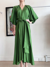 Load image into Gallery viewer, Ginger &amp; Smart - Wrap Draped Midi dress - Green - 6
