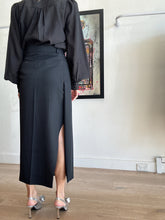 Load image into Gallery viewer, Acne Studios - Deconstructed tailored maxi skirt - Black - 34
