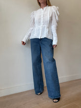 Load image into Gallery viewer, Joslin - Imogen Linen Ramie Blouse - White - 8
