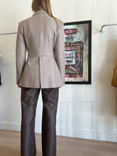 Load image into Gallery viewer, White Story - Wool w Belt Detail Jacket - Stone - RRP $995  - 10
