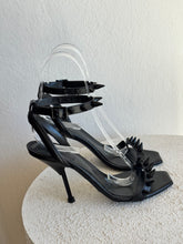 Load image into Gallery viewer, Alexander McQueen -Spike Kitten Heel - Shoes - Black - 37

