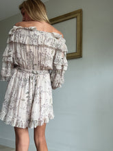 Load image into Gallery viewer, Zimmermann - Sik Floral Playsuit  - Beige w florals - 2
