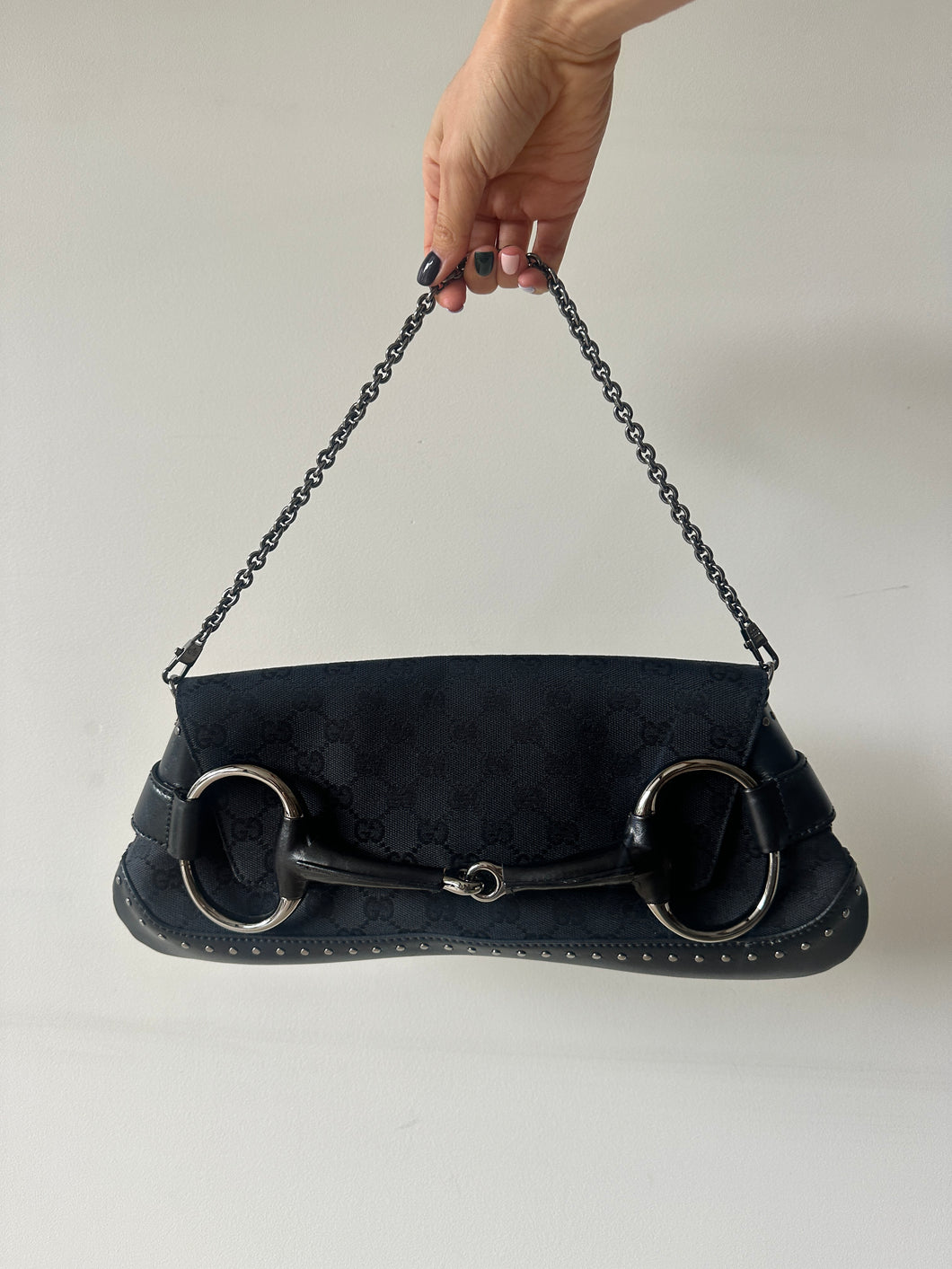 Gucci - canvas horse bit bag