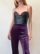 Load image into Gallery viewer, Alex Perry - Vegan Leather Corset cup Bodysuit - Black - 10
