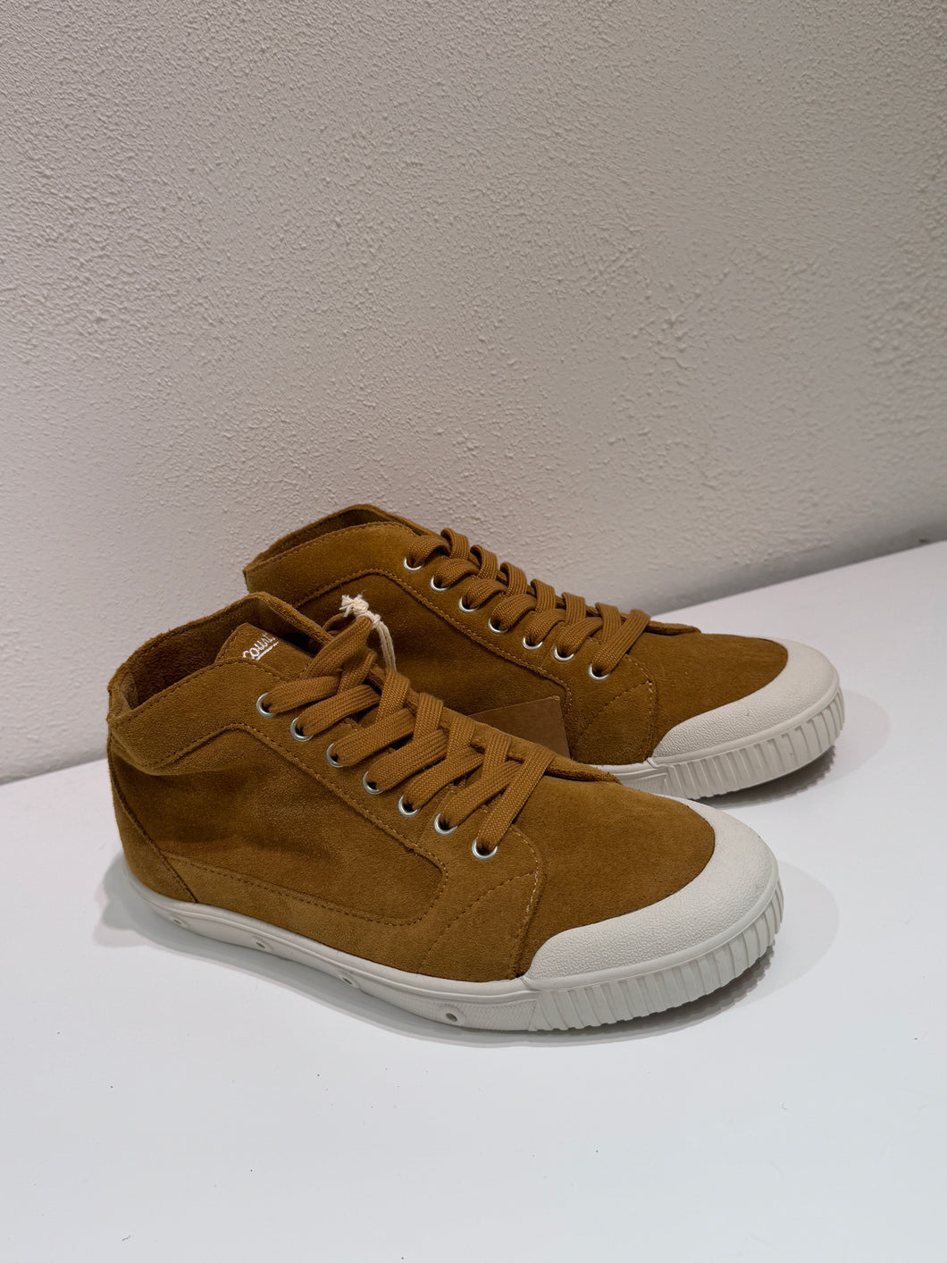 Spring Court - Suede High Top Sneaker - Brown - 38 - new - RRP$350