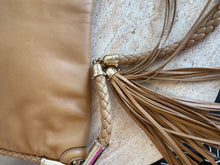 Load image into Gallery viewer, Gucci - Britt Tassel Flap Hobo Bag - Tan - M
