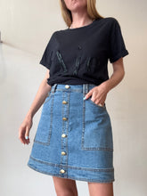 Load image into Gallery viewer, Aje - Embroidery Logo T-Shirt - Black - XS
