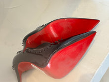 Load image into Gallery viewer, Christian Louboutin - Iriza 70 Heels - Patent Black w studs - 38.5 - RRP$975
