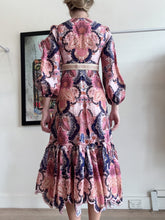 Load image into Gallery viewer, Zimmermann - THE LAUREL BILLOW EMB Midi dress - Multi - op - RRP$815
