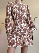Load image into Gallery viewer, Significant Other - Jacy Dress - Copper Floral Print - 8 - NWT - RRP$260
