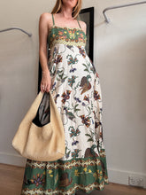 Load image into Gallery viewer, Alemais - Birdie Sundress Dress - Ivory w Green Floral - RRP$495- 14
