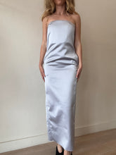 Load image into Gallery viewer, 16arlington - Blaise Strapless Satin Maxi Dress - Ice Lavender - 6 - NWT - RRP$1880
