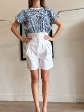 Load image into Gallery viewer, Scanlan Theodore - High Waisted Denim Shorts - White - 8
