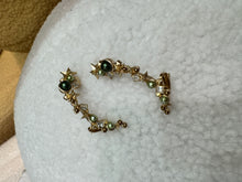 Load image into Gallery viewer, Chanel - Chanel 17 Gold Star Olive Faux Pearl Ear Cuff Earrings - Gold - OS
