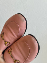 Load image into Gallery viewer, Gucci - Brixton Horsebit Leather Loafers - Pink - 39

