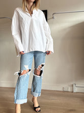 Load image into Gallery viewer, Vince - Long Sleeve Cotton Top - White - L
