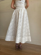 Load image into Gallery viewer, Lee Matthews - Textured Maxi Skirt - White  - 3
