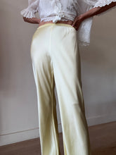 Load image into Gallery viewer, Silk Laundry - Silk Wide Leg Pants - Lemon Yellow - S - RRP$480
