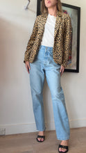Load image into Gallery viewer, Scotch &amp; Soda - Velvet Single Breasted Jacket - Animal Print - S - NWT - RRP$319.95
