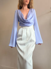 Load image into Gallery viewer, Ellery - Draped Front Bell Sleeve Top - Lilac - 8

