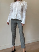 Load image into Gallery viewer, Gucci - Mid Rise Rise Pants - Tiny Houndstooth B/W - 38
