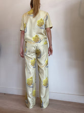 Load image into Gallery viewer, Oroton - Sunny Nights Silk SS Shirt - Yellow - 6
